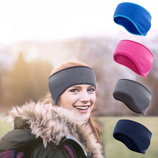 

winter headband ear forehead protection warm hair belt cold protection warm outdoor cycling running shaking grain fleece sports head belt