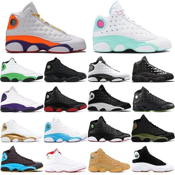 

new 13 13s jumpman flint basketball shoes mens womens lucky green soar playground lakers sports sneakers trainers 40-47