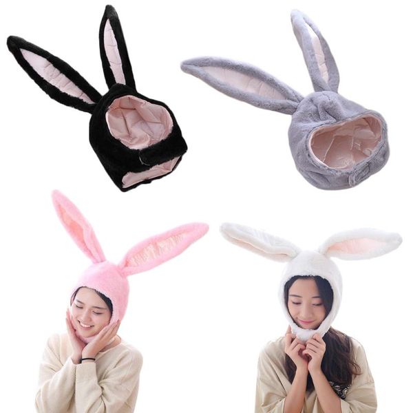 

beanie/skull caps women men funny plush ears hood hat eastern cosplay costume accessory soft warm headwear halloween party po, Blue;gray