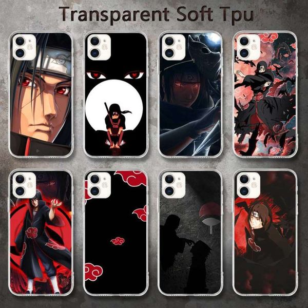 

1dwcute animated naruto itachi mobile case for vip 7 6 6s plus x 5s se 2020 xr 11 pro xs max 12 mini