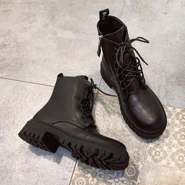 

white ankle boots women's rubber shoes rain round toe winter footwear boots-women luxury designer booties ladies zipper, Black
