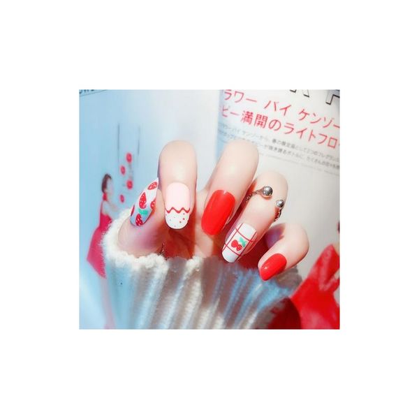 

24шт моды поддельных ногтей советы полной крышки для короткого украшения пресс на ногти художественные поддельные наконечники с двойной накл