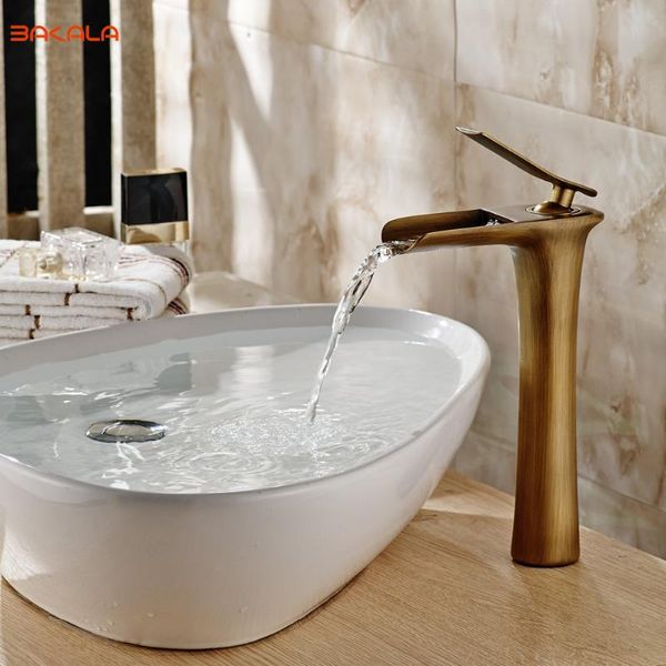 

bathroom sink faucets bakala waterfall brass vanity faucet chrome basin mixer tap for your choose