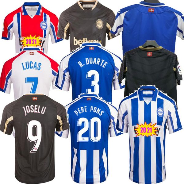 

deportivo alaves soccer jerseys alaves 20 21 100th camiseta de futbol pere home away man and kids laguardia football shirts, Black