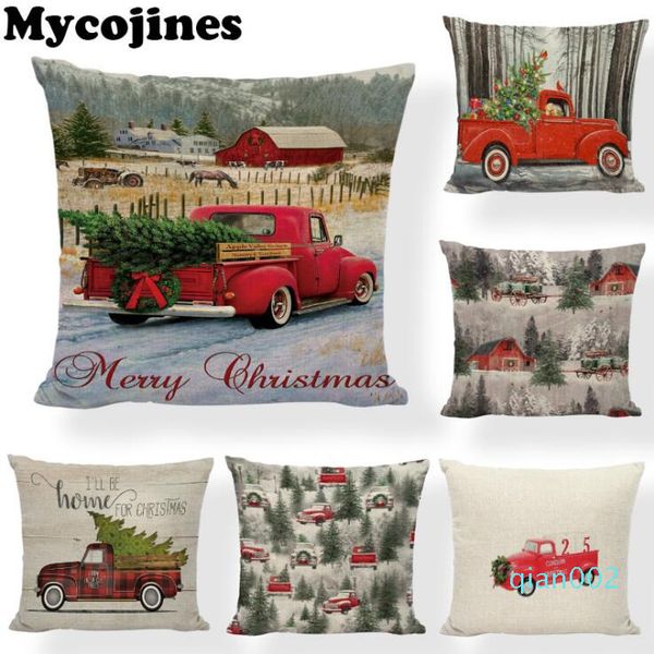 

hold case santa claus trucker cover xmas gift throw pillow cases christmas cushion for sofa home decorations dwc675outletfy04