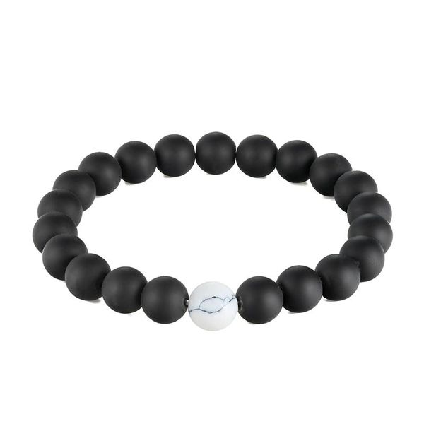

livvy 2017 8 mm black and white stone pearl bracelet men's popular boy yoga charm horse pull gift bracelet as224 jllpni bdefight
