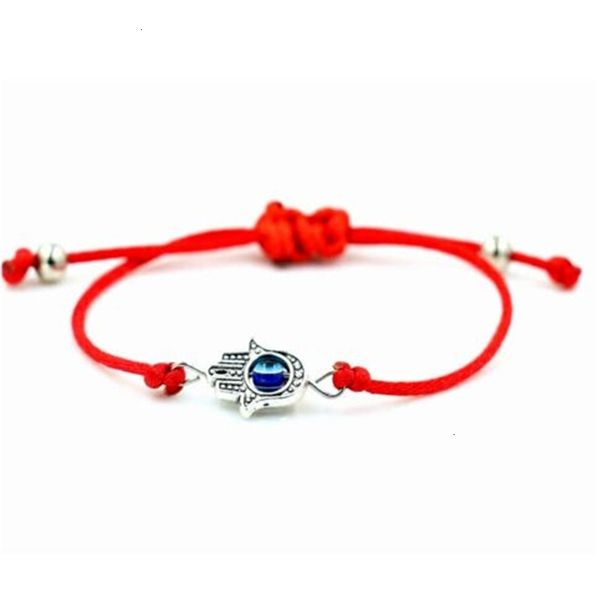 

factoryhjeyeye red lucky hamsa evil string 20pcs/lot hand cord adjustable bracelet diy jewelry new