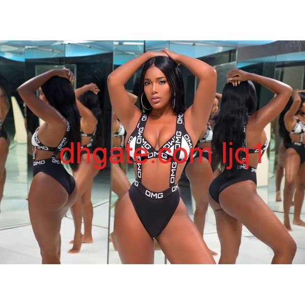 

ld8110 split swimsuit, White;black