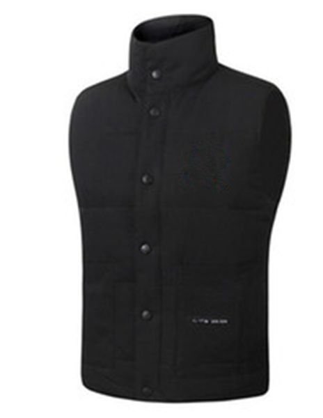 

2020 new mens tyle real feather down winter fashion vest bodywarmer advanced waterproof fabric fire frhinoceros, Black;white