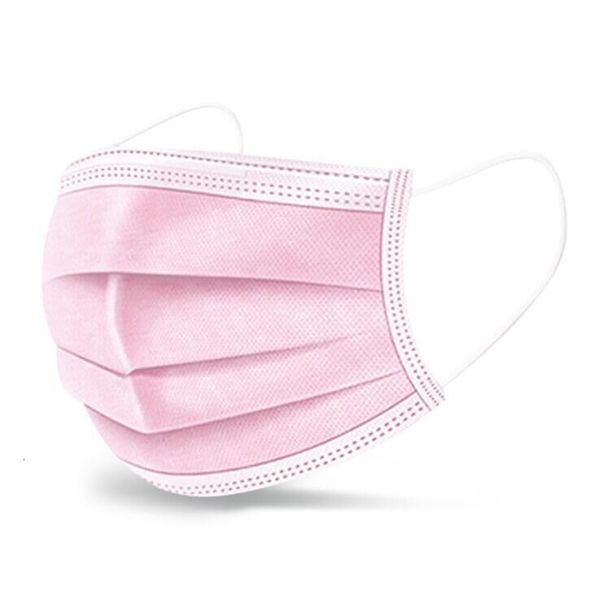 

black dhl white ups pink disposable shipping masks 3-layer protection mask with earloop mouth face sanitary ououtlet19kn