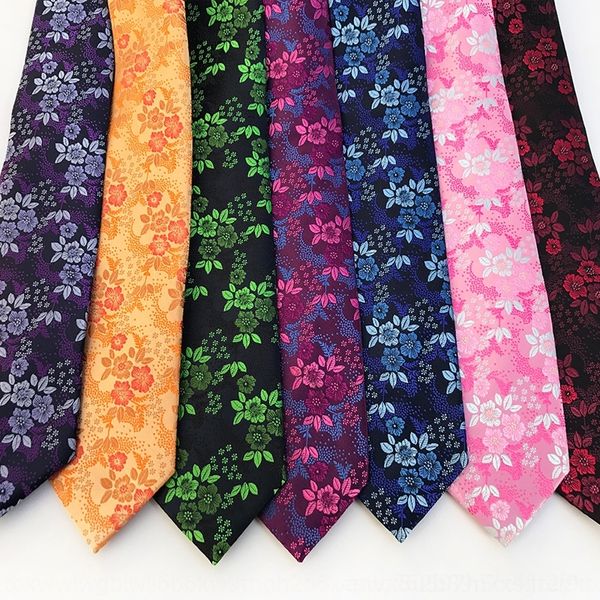 

rckn for brand floral printed neck ties linbaiway cravat polyester para skinny ties men shirt mens business gravatas necktie homens, Blue;purple