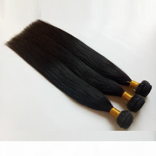 

unprocessed mink mongolian peruvian silky straight hair weft can be dyed brazilian human hair extensions factory wholesale indian remy hair, Black