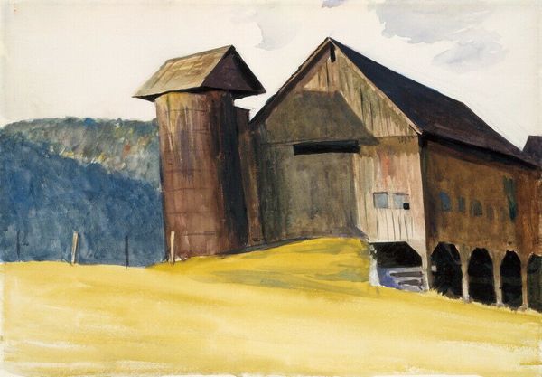 

edward hopper barn and silo vermont home decor handpainted &hd print oil painting on canvas wall art canvas pictures 7908
