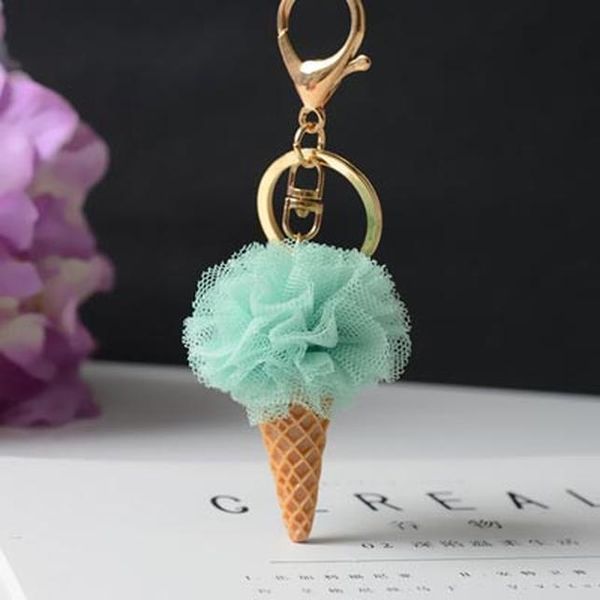 

fashion style selling ice shape with flower ball key chain pendant for women bag jewelry accessories eh773 h jlluzj