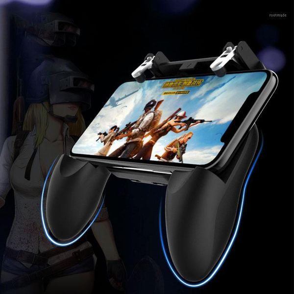 

pubg game gamepad for mobile phone game controller w10 shooter trigger fire button for knives out pad accesorios1