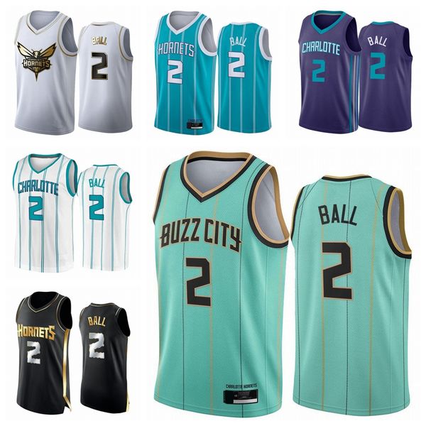 

charlotte hornets men lamelo ball 2020/21 swingman city basketball jersey green buzz new uniform, Black;red