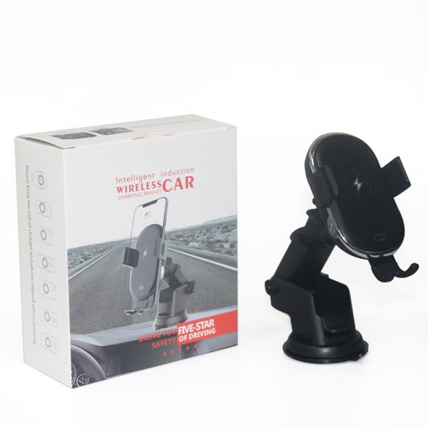 

one touch auto sensor clamping air vent dash windshield mobile car phone holder mounts with wireless fast changer