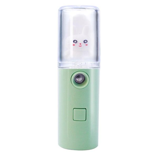 

mini portable lady facial humidifiers rabbit decor water supply instrument abs cosmetic face steaming device girl ubs new pattern 7 8cl g2