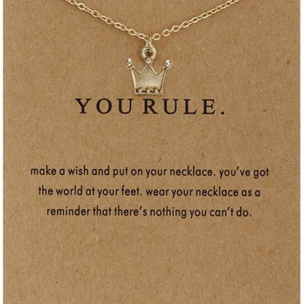 

necklaces gold with card sale plated choker prince crown pendant necklace for women fashion jewelry valentine's day