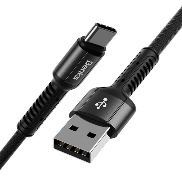 

benks d38 usb-c тип-с нейлоновая ткань текстура текстура плетена данные кабель поддержка зарядка данные длина кабеля 12m