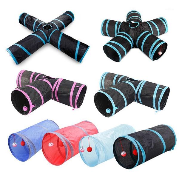 

indoor pet cat playing cube collapsible cat pet play tunnel non-woven cube tunnel toy1