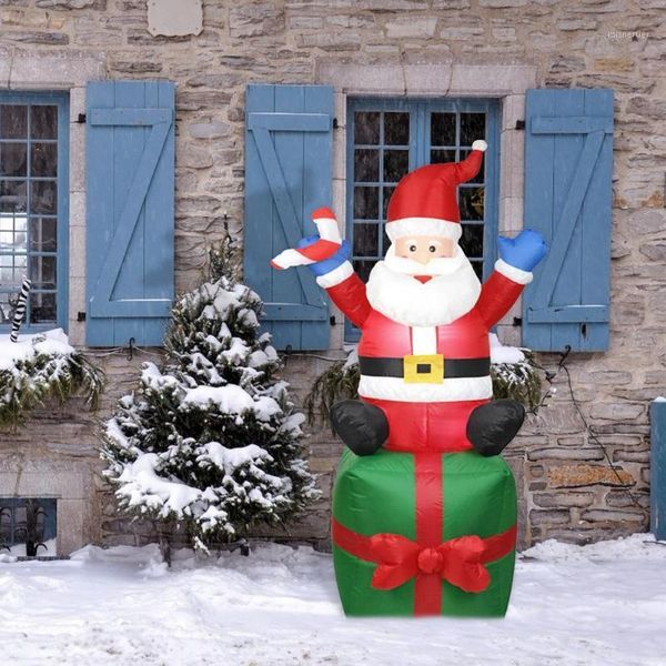 

1.8m santa claus inflatable toy outdoors christmas decor yard arch ornament1