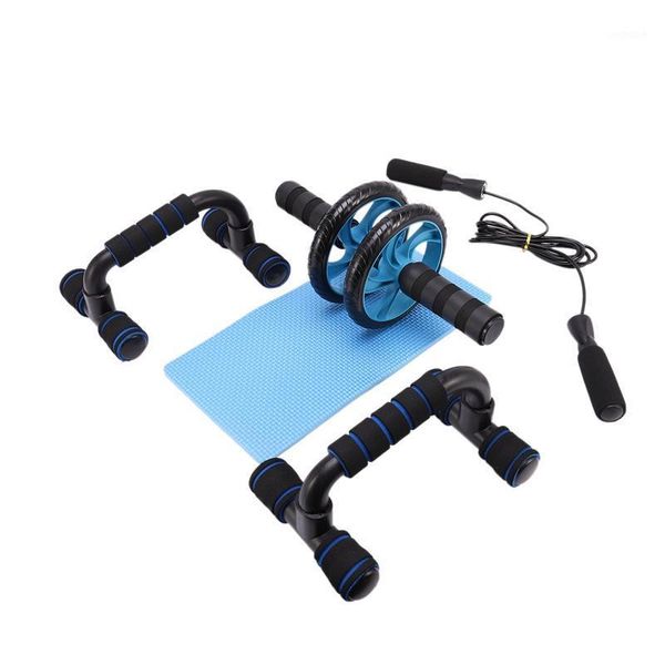 

jump ropes 5-in-1 ab wheel roller kit pro with push-up bar hand griper rope and knee pad fitness equipment1