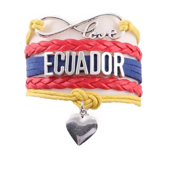 

wrap infinity love ecuador bracelet heart charm leather men bracelets bangles for women jewelry