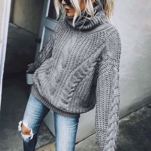 

autumn / winter 2020 solid high neck knitted women's sweater bp123, White;black