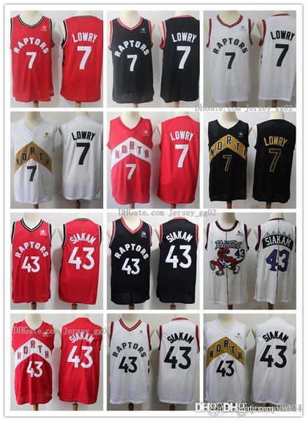 

2020 мужских женщин молодежь торонто nba хитровые трикотажки raptors rembeback pascal 43 siakam kyle 7 lowry basketball jersey purple черный, Black