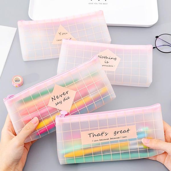 

1 pcs kawaii pencil case small fresh and simple school pencil box pencilcase bag school supplies stationery