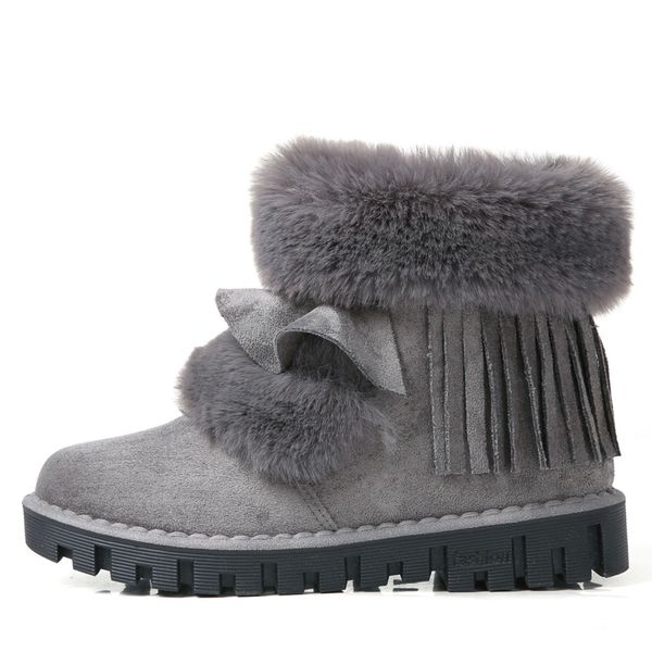 

women boots 2019 thick velvet winter snow boots keep warm casual woman sneakers outdoor ladies shoes black gray flats size 35-40 #7g3u