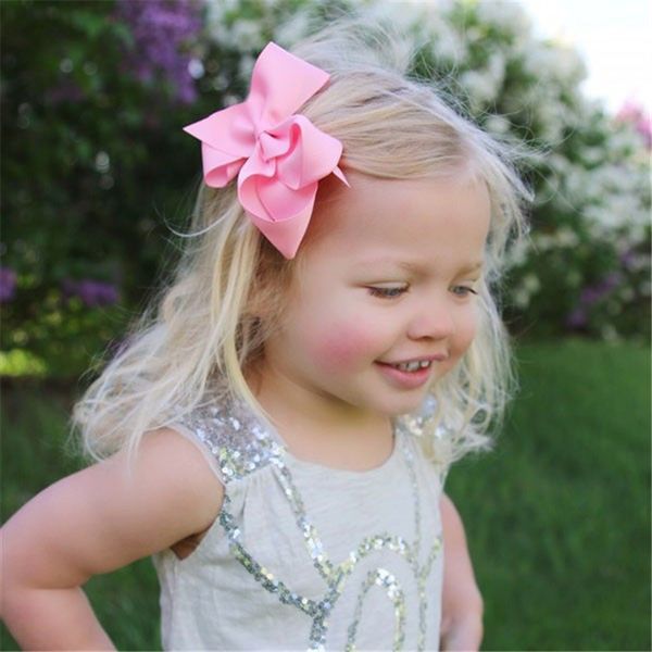 Bebê arco grampos de cabelo barrette meninas fita de gorgorão arcos com clipe para criança artesanal clássico crianças bowknot acessórios de cabelo 40 cores yl612
