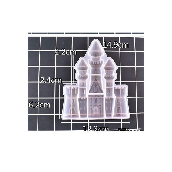 

castle epoxy sile mould for molds resin jewelry for jewelry making tools diy craft cast bbyogt, Black