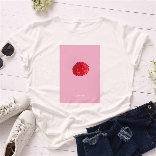 

dropshipping women t shirts short sleeve summer polyester tshirts print kawaii tshirts graphic tees 90s women 2021, White