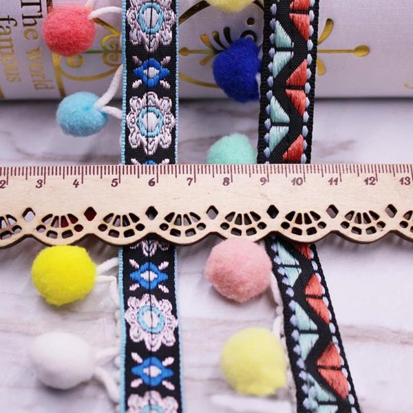 

10yards lot little ball lace ribbon tassel cotton tassels trimming fringes diy for sewing bed sheet clothes curtains decoration h wmtvkf