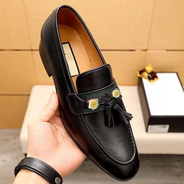 

md leather men's loafers 2020 casual fashion men's loafers soft leather slip on mens flat casual shoes 11, Black