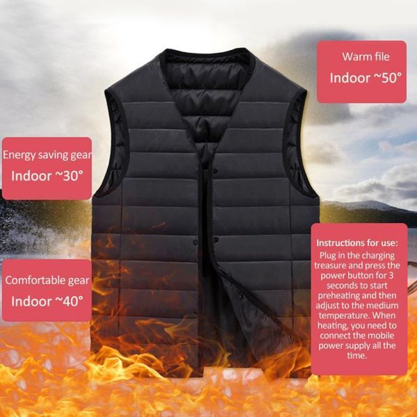 

men women outdoor usb infrared heating vest jacket winter flexible electric thermal clothing waistcoat colorful heating vest1, Gray;blue