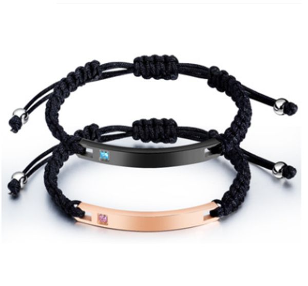 

fashion design personality, lovers bracelet, titanium steel gloss, Silver