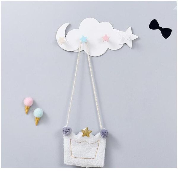 

raindrop cartoon viscose hook in the bathroom wall adhesive borders wall-mounted door behind coat hook wall row hook jllcqm