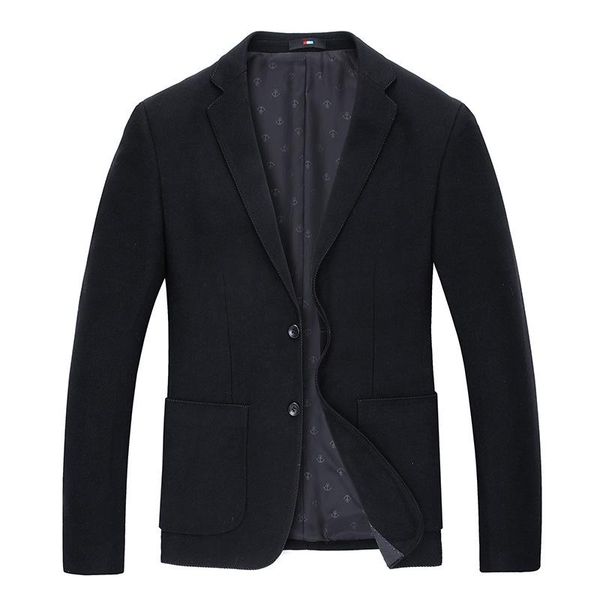 

blazer oversize black brown 2 color autumn long sleeve tuxedo men suit jackets plus size 4xl formal business casual slim blazers, White;black
