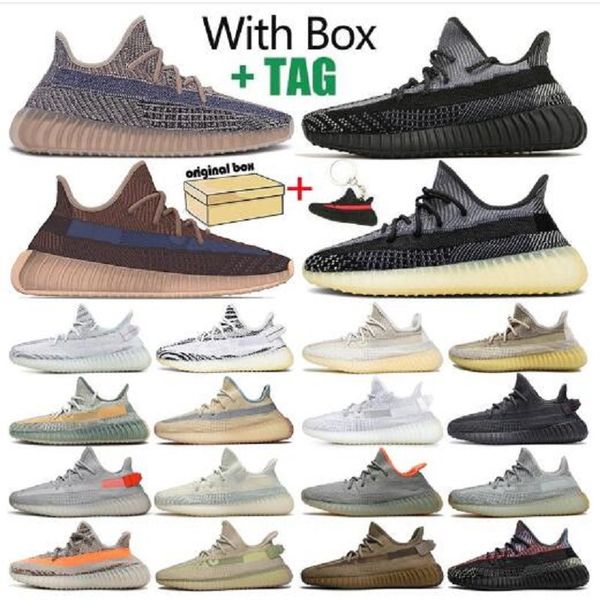 

double box 2021 kanye west men women running shoes ash fade lundmark antlia static reflective zebra israfil oreo linen shoe
