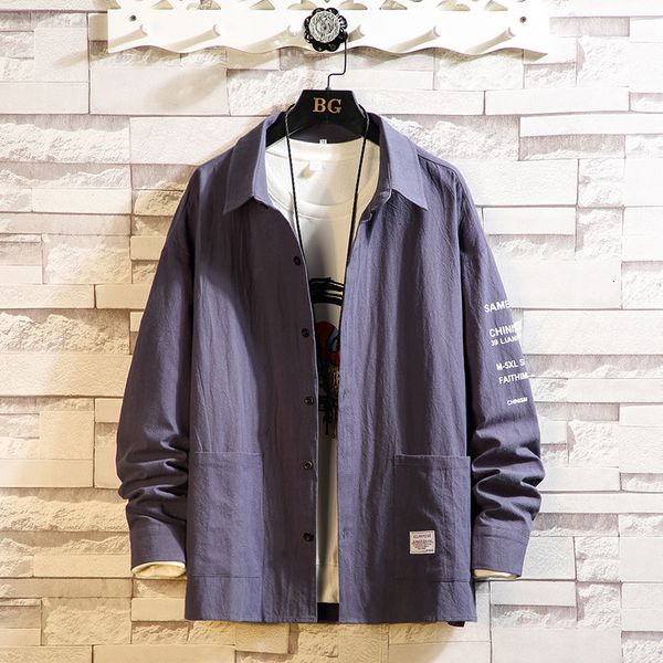 

brand 2021 spring autumn long sleeves new black collar korea style shirt for men's clothes 7jzl, White;black