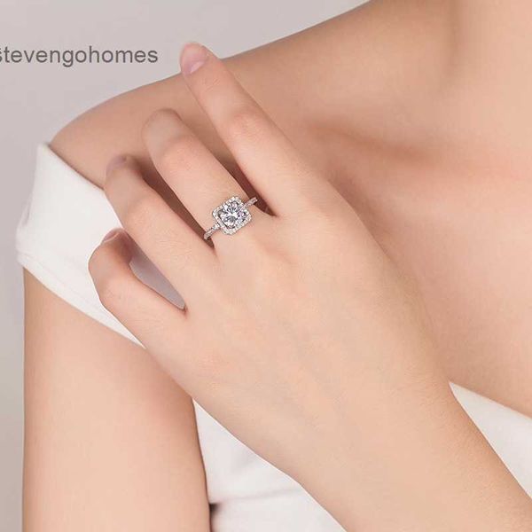 

diamond lady's selling single square row ring, korean ring with adjustable opening, Silver