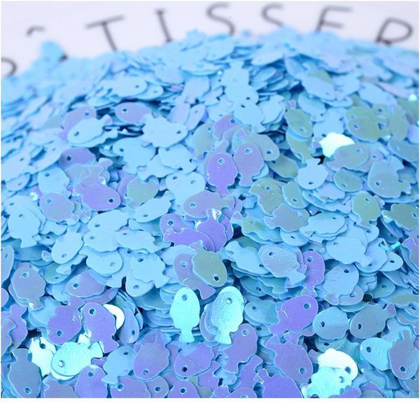 

10g/lot fish shape sequins for crafts paillettes pvc loose sequin nail art confetti diy sewing accessories craft glitt jllfuo
