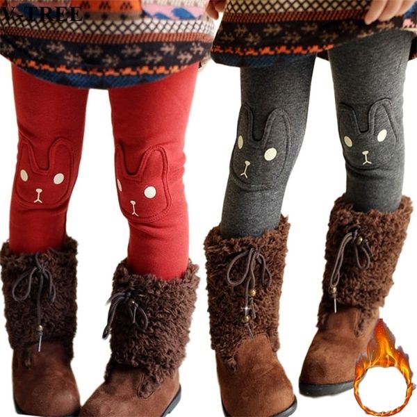 Winter Mädchen Leggings Verdicken Leggins Für Kinder Fleece Kinder Hosen Warme 2-8 Jahre Casual Hosen Kleidung LJ201019