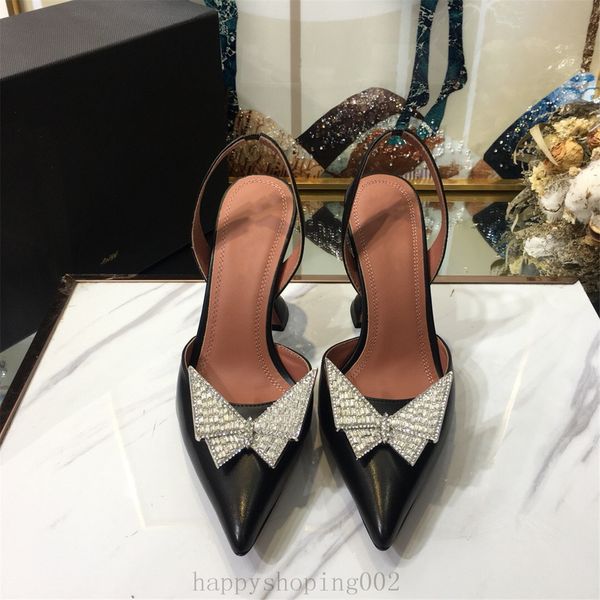 

perfect official quality amina shoes begum bow crystal-embellished pvc slingback pumps restocks begum pvc slingbacks 9cm high heel 35-40, Black