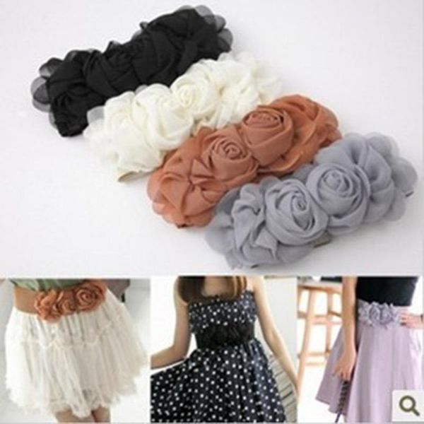 

women's accessories female belt women lace elastic wide waist belts summer dress girdle bands ceinture femme, Black;brown