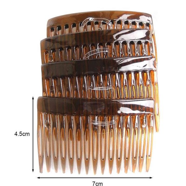 

4pcs mini plastic hair combs pins wedding bridal prom hairdress hair jewelry pro salon women hair care styl jllare, Silver
