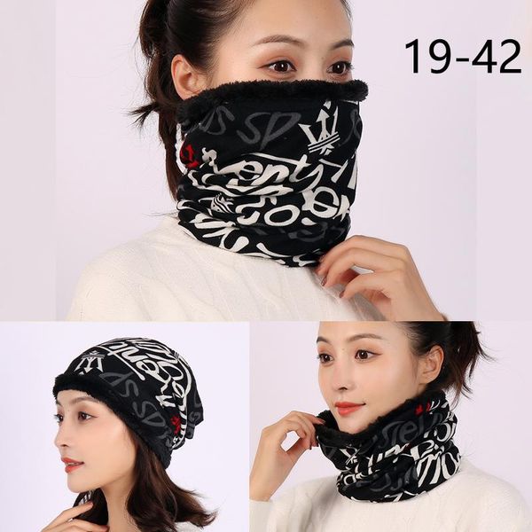 

2020 women ring neck scarf winter snood fur collar bandana for lady foulard warm female warm infinite face scarves wmthkp, Blue;gray